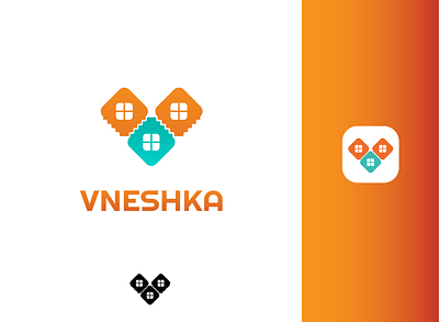 Vneshka branding design illustrator logo ui vector