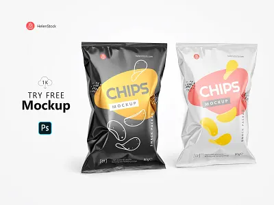 Glossy Snack Package Mockup brand brand mockup branding branding mockup chips mockup chips package chips packaging creative design food food mockup food package food packaging mock up mockup mockup design snack mockup snack package snack packaging