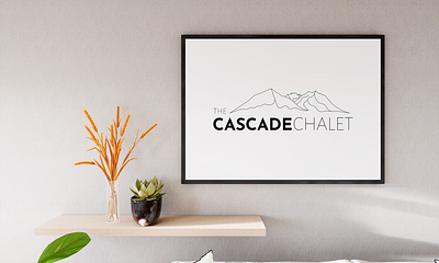 Cascade Chalet apollostudio branding design illustration line art line logo logo minimalist logo vector