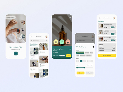 Nectarine Oil application design figma interaction design interface design interface designs mobile application mobile ui mobileapp mobileapp design ui ui design uidesign uiux user experience user interface user interface design userinterface ux