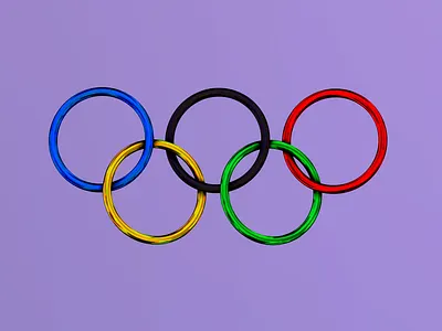 Made some Olympic rings 3d ipad nomadsculpt olympic olympics rings