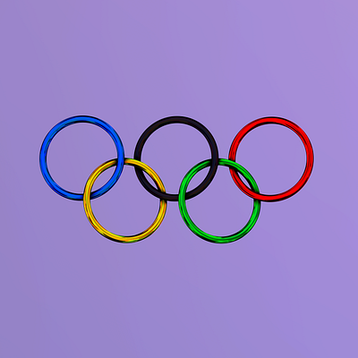 Made some Olympic rings 3d ipad nomadsculpt olympic olympics rings