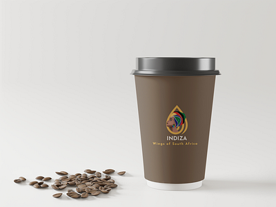 Indiza afro apollostudio branding coffee design illustration line art line logo logo minimalist logo mockup vector