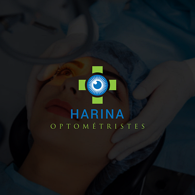 Harina | Optometristes | Eye | Medical | Logo branding design eye eye logo eye medical illustration logo logo branding logo design logo desing medical logo ui ux vector