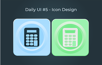 Daily UI #5 - Icon Design app calculator dailyui design icon ui ux webdesign