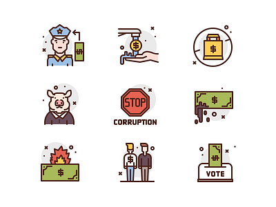 Corruption Icons icon icons illustration