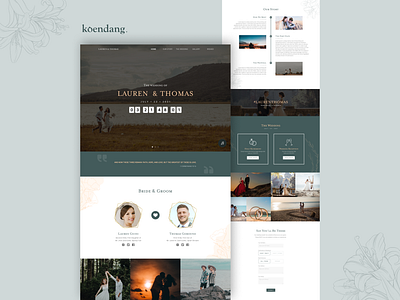 Koendang, Wedding Invitation Website design figma freelance ui uidesign website wedding weddingwebsite