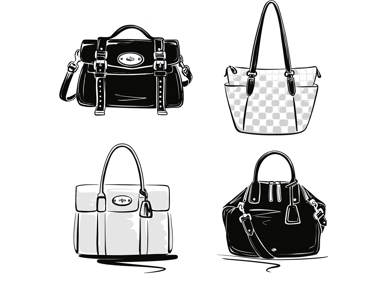 Fashion bags clearance sketches