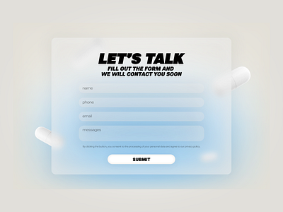 Contact Form | Medical Website design 3d app call contact design form landing page medical ui vector web