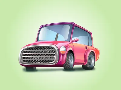 Car adobeiillustrator car gradient illustration realistic vector