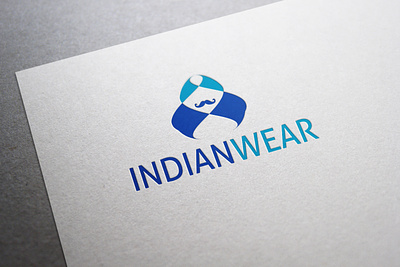 Indian Wear Logo blue clothes compnay corporate illustration india indian logo logo ideas logos wear