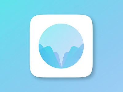 App Icon #DailyUI005 app app icon blue daily ui dailyui dailyuichallenge design figma icon logo meditate meditation ui ux