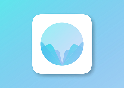 App Icon #DailyUI005 app app icon blue daily ui dailyui dailyuichallenge design figma icon logo meditate meditation ui ux