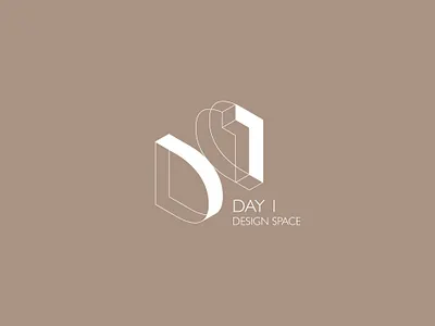Day1 Design Space Logo Design (First Draft) ai branding interior logo logodesign