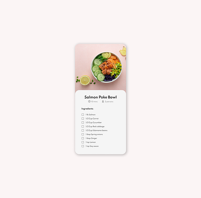 Daily UI 040 - Recipe dailyui dailyui040 recipe