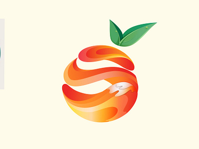 Orange Splash beverage branding calcium colorful drink energy fresh fruit gradient health healthy juice liquid logo nutritious orange orange juice vector vitamin c water