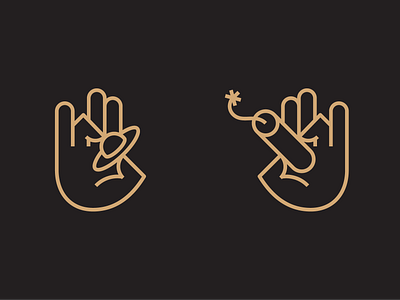 Pogon Brewery Storefront Segment aliens branding design dynamite explosion fingers fuse geometry hands holding icon illustration logo mark minimal pinky ufo ui