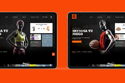 Impulsa tu juego design gatorade isotonic drinks ui user experience user interface website