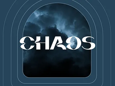 Chaos chaos design graphic design typography