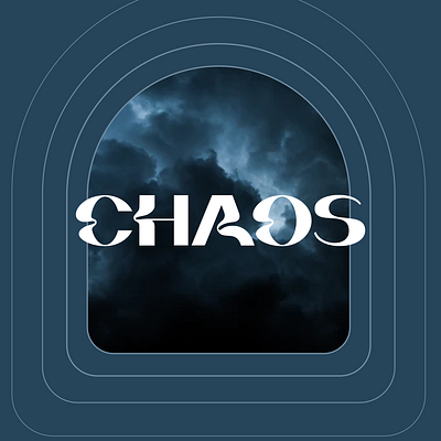 Chaos chaos design graphic design typography