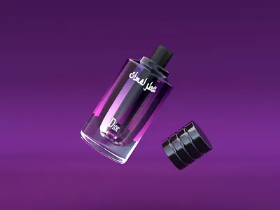 Violet Perfume 3d cinema 4d design drawing perfume product violet perfume