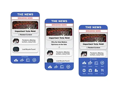 News App app design ui ux