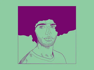 Portrait digital art face illustration man painting portrait