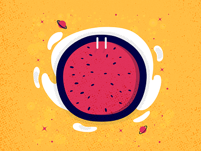 Watermelon Sugar High 2021 design digital art digital illustration harry styles illustration night planet pool space stars summer vector vectorart watermelon