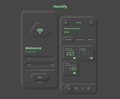 Homify - Neumorphism concept app best design design mobile app design neumorphism ui uiux ux