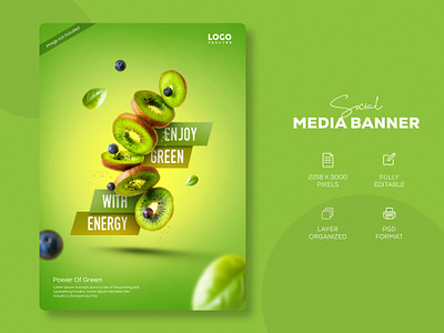 Social media banner design | Food banner banner inspirations branding facebook ads food banner free mockup organic shopify shopify banner social media banner social media banner examples social media post design social media post template web banner ad webdesign