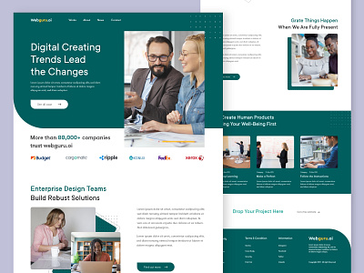 Webguru.oi || Landing Page branding business dailyui landingpage logo minimal uichallange uidesign uiguru uihut uiux uiux design webdesign