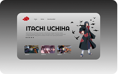 Naruto Series - landing page 3d animation app branding dashboard design graphic design icon illustration itachi logo manga motion graphics naruto sasuke ui uiux ux uxui web design