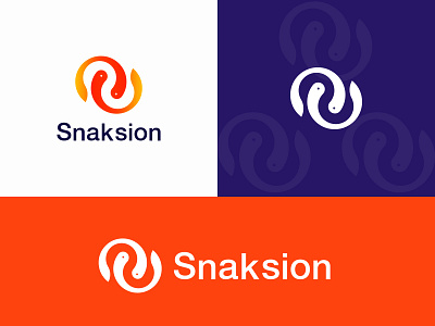 Snaksion brand identity logo abstract combinations mark community logo connections logo corporate ecommerce enterprise friendly logo design concept logo guideline logo inpirations logomaker logotype minimal modern popular branding small business snake logo tram logo