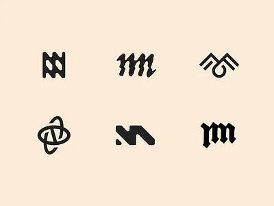 Even more brand mark explorations branding brandmark design letter lettermark logo logos m minimal n o shape simple