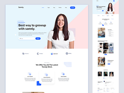 Sannly - Corporate Agency Landing page agency bootstrap business corporate digital agency digital marketing html multipage multipurpose one page particles unique