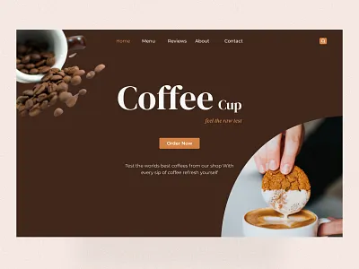 Food Web UI Exploration clean design coffee coffee bean coffee cup coffee shop coffeehouse colorful design design ecommerce homepage jannat uiux landing page online shop starbucks starbuckscoffee uidesign uiux web design webpage website
