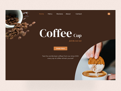 Food Web UI Exploration clean design coffee coffee bean coffee cup coffee shop coffeehouse colorful design design ecommerce homepage jannat uiux landing page online shop starbucks starbuckscoffee uidesign uiux web design webpage website