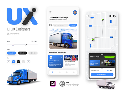 Mobile application design for transport administration uxigers
