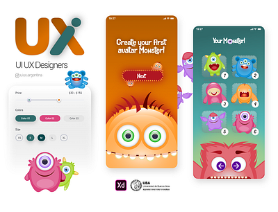 Mobile application design for children's games app education freelance game games webdesign