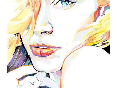 Pop Arts of American Sweetheart editorial art editorial design fashion illustration illustration magazine illustration pop art portrait art