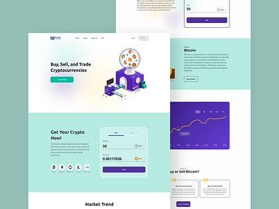 Buybit Crypto Exchange: Home page 3d crypto exchange graphic design home page ui ui design web design