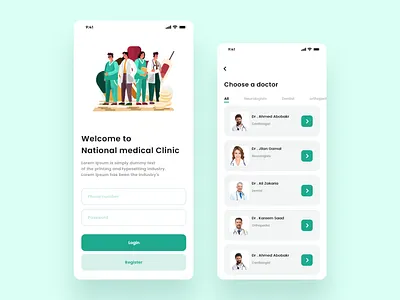 Madical app design illustration typography ui ui ux ui ux website uidesign uiux