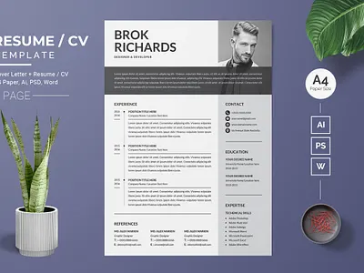 Resume/CV Template-35 cv resume