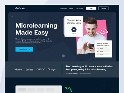 Landing Page Exploration colorful design education educational header landing landingpage saas ui ui ux web web design webflow website