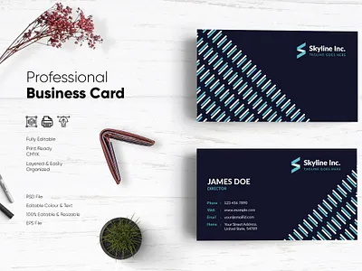 Modern Visiting Card Design-51 design flat design modern design professional business card professional design visiting card visiting card design visitingcard