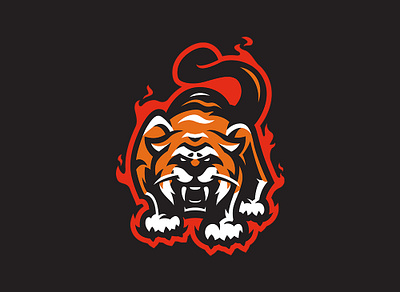 TIGER 3d animation branding esports logo graphic design logo mascot logo motion graphics sports logo tiger ui