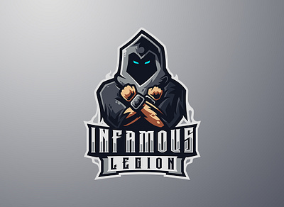 INFAMOUS LEGION 3d animation branding esports logo graphic design infamous legion logo logos motion graphics sports logo ui wizard wizard logo