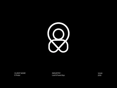 E-Finder — Lost & Found App Logo Design brand identity brand identity design branding design logo logo design logos logotype