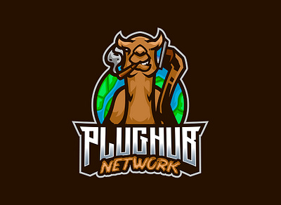 PLUGHUB NETWORK 3d aniimal logo animal animation branding camel camel logo graphic design logo logos motion graphics ui