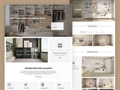 TOBISA - Furniture Brand Website Design brown design furniture manufacturer modern ui ux web web design